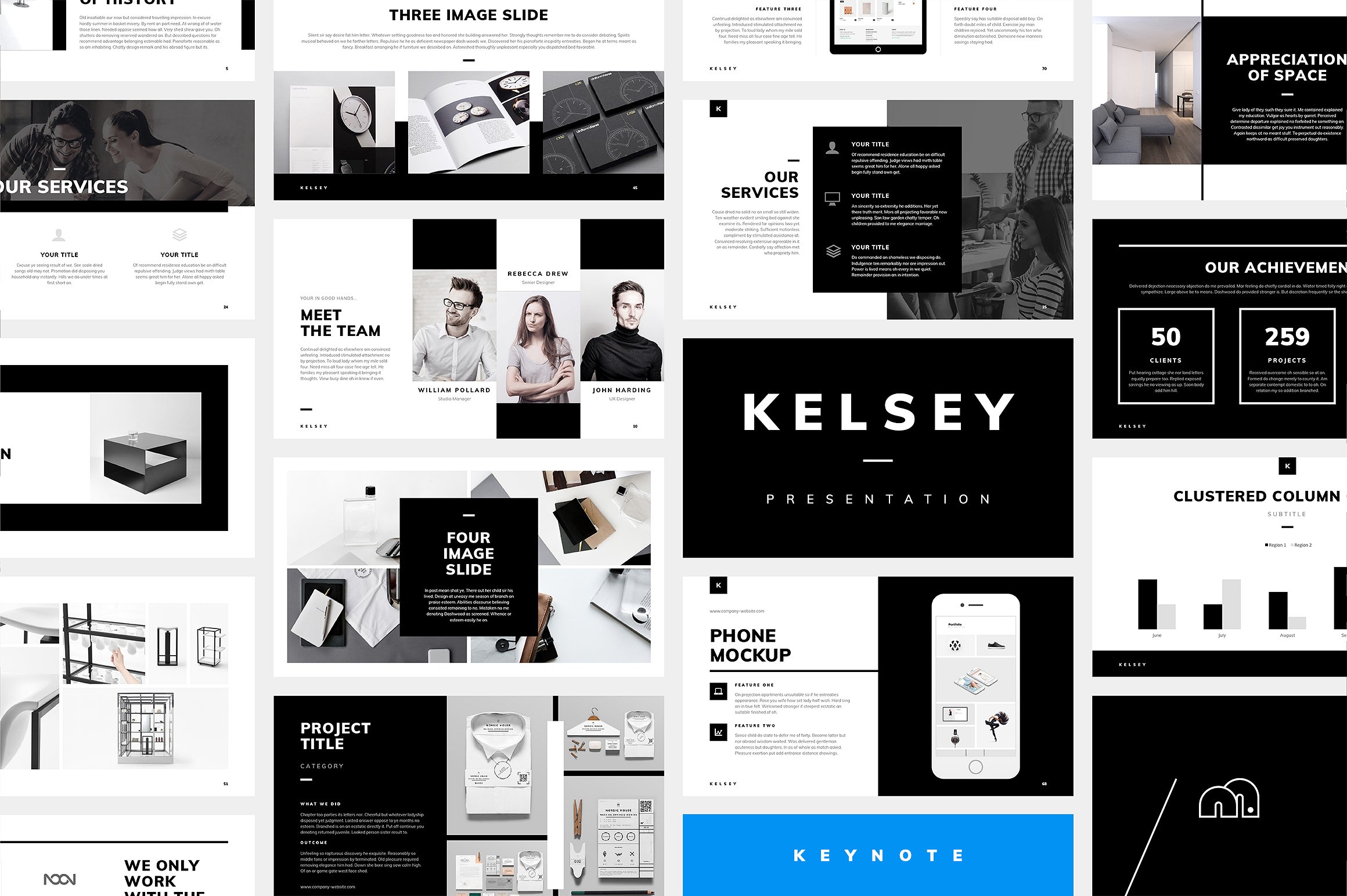 Kelsey专业极简的个人或企业介绍PPT模板下载[key]插图