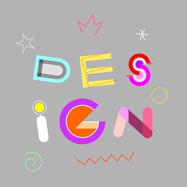 装饰字体&26字母设计矢量设计素材 Decorative Font Design & Lettering插图(2)