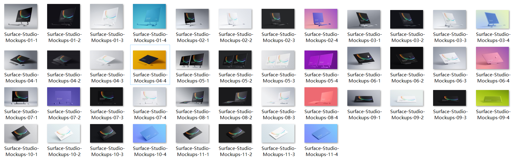 超级主流桌面&移动设备样机系列：微软一体机 Surface Studio 样机&场景 [兼容PS,Sketch;共3.83GB]插图(12)