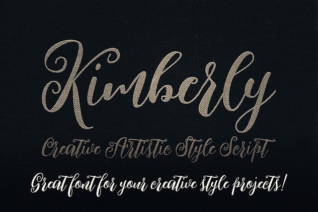 舞魅飞扬粗体手写英文字体 Kimberly Script Font插图(3)