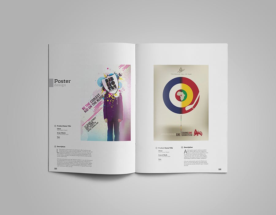创意设计工作室设计案例/作品集画册设计模板 Creative Design Portfolio #01插图(7)