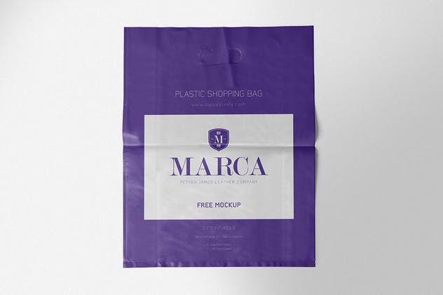 5个漂亮的塑料购物袋样机模板 5 Beautiful Shopping Bag Mockups插图(4)