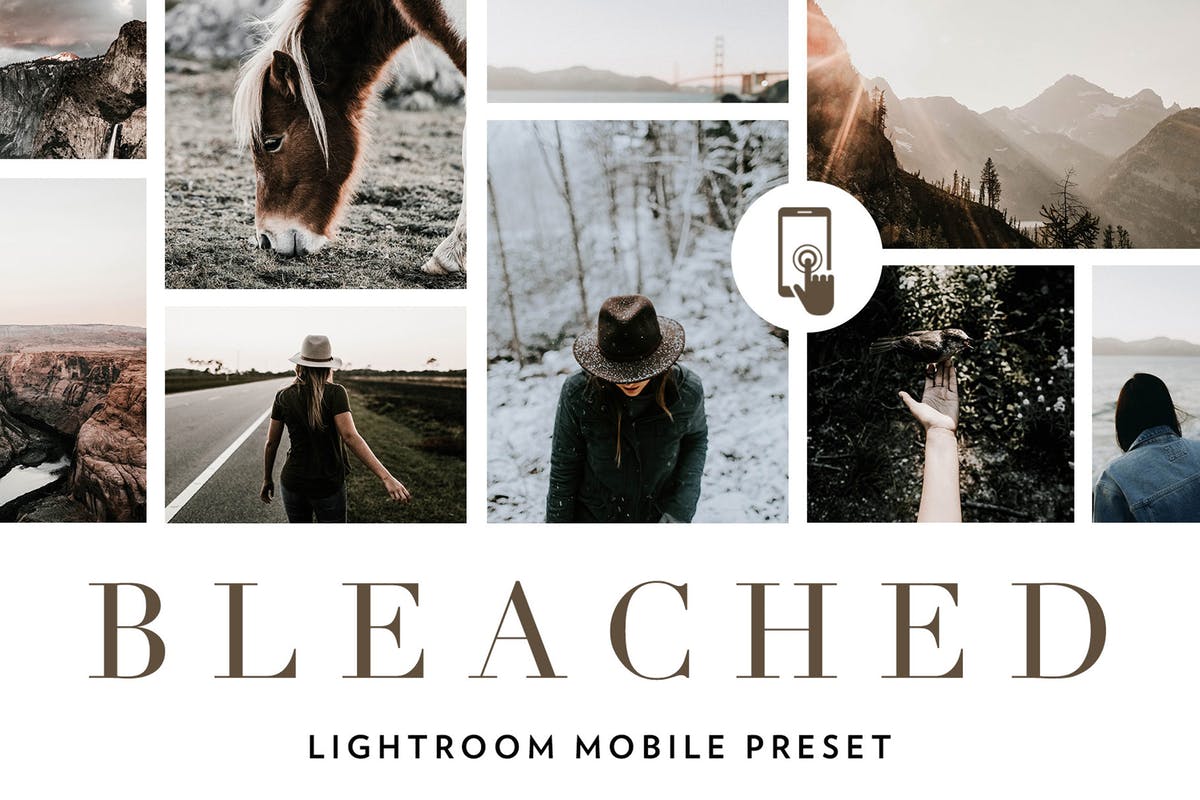 去饱和调色照片效果处理LR预设 Bleached Lightroom Mobile Presets插图