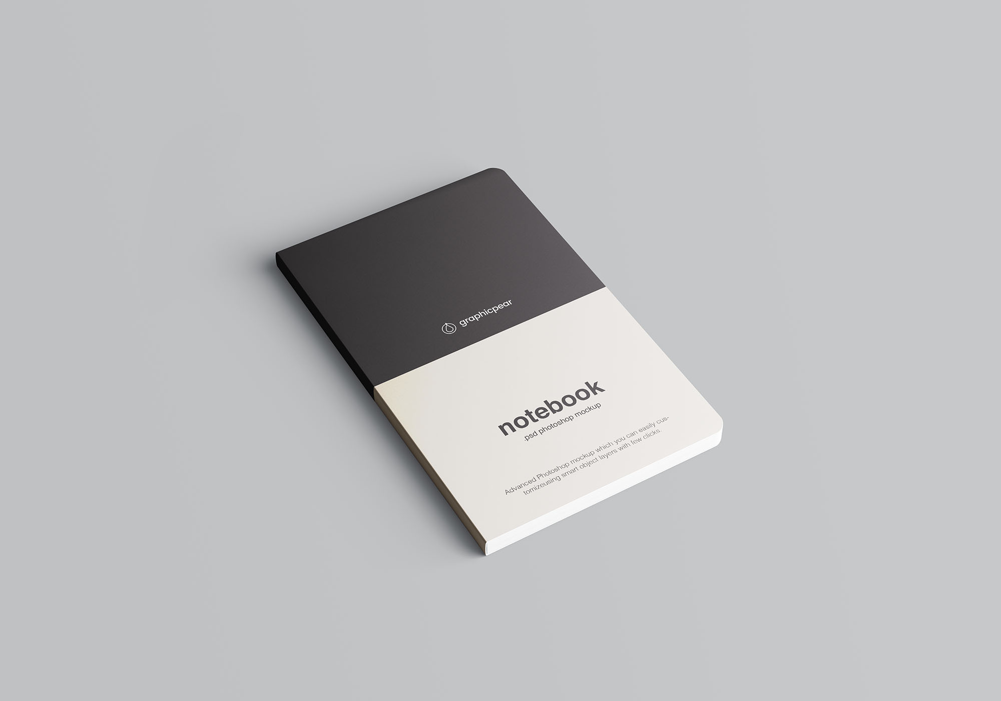 高级记事本封面设计效果图样机素材 Advanced Notebook Mockup插图(2)