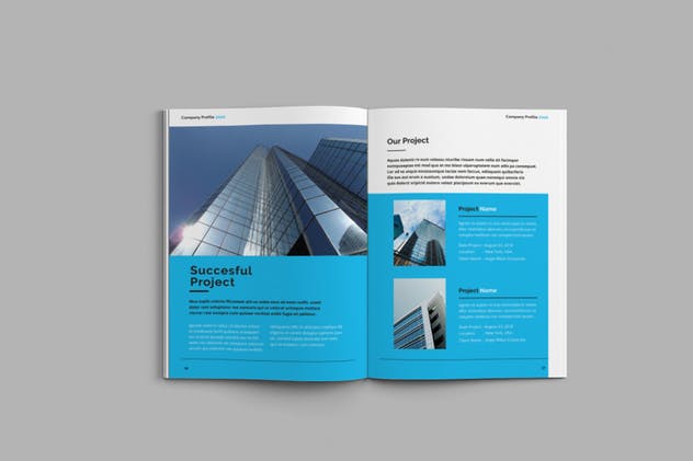 企业宣传册/画册/商业提案手册INDD设计模板 Company Profile 2020插图(9)