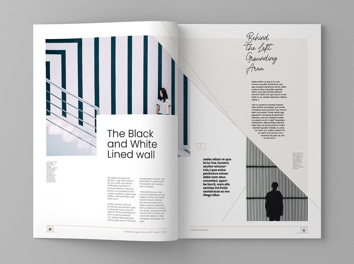 高端企业文化杂志设计模板 Linemag – Magazine Template插图(6)