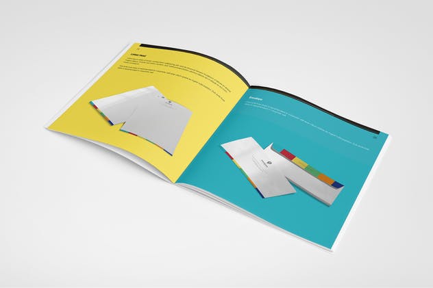 多彩品牌手册画册设计模板 The Colorful – Brand Book Template插图(9)