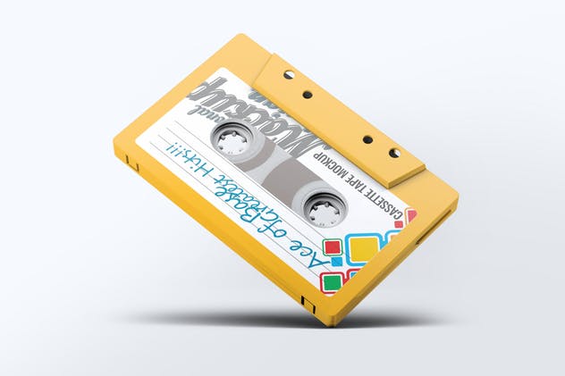 音乐卡带外观设计样机 Cassette Tape Mock-Up插图(4)