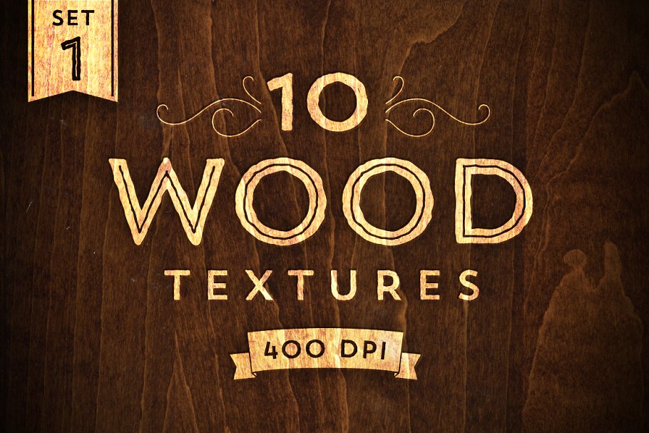 10款高分辨率实木木纹 10 Wood Textures – Set 1插图