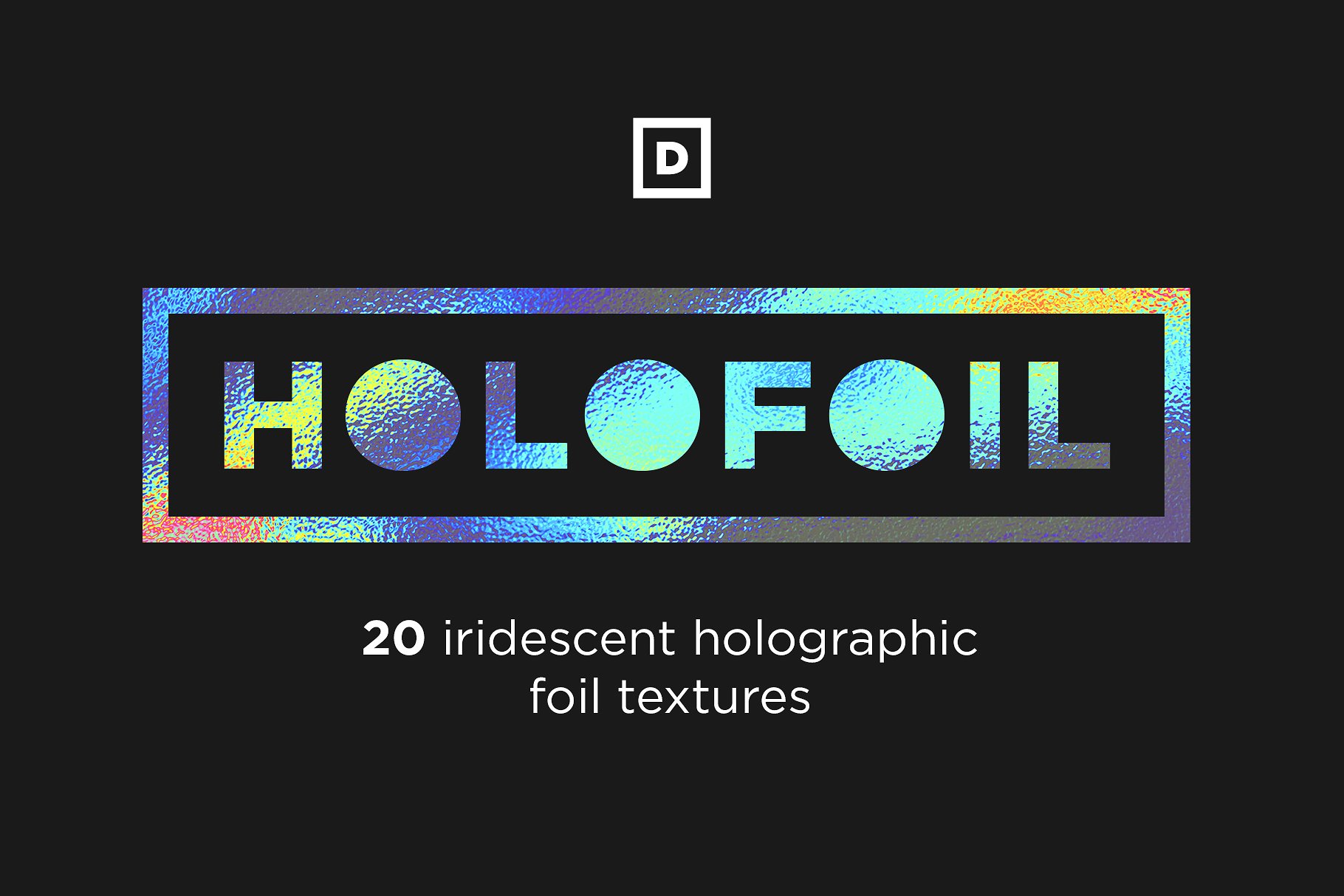 20种彩色配色方案锡纸纹理 HoloFoil Holographic Foil Textures插图
