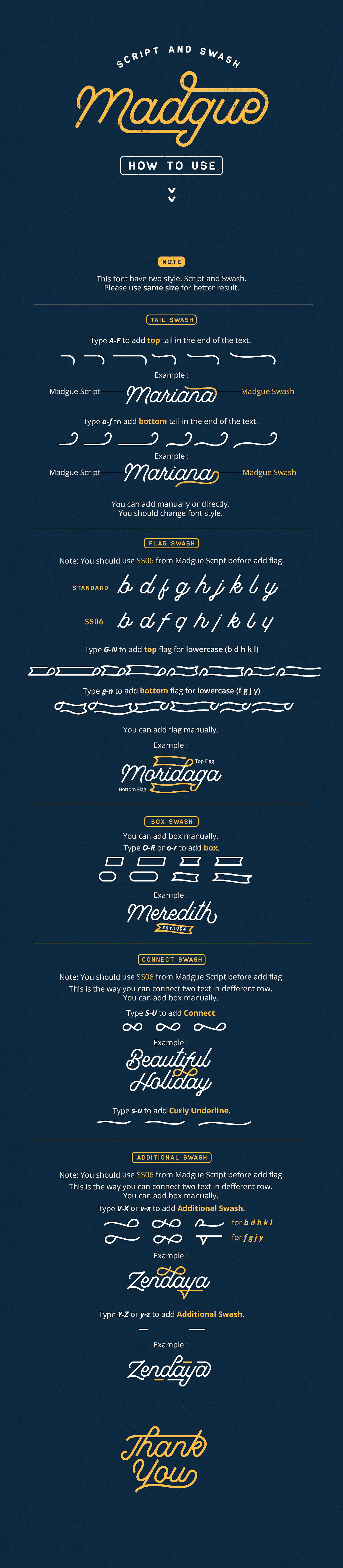 复古设计Monoline风格必备的英文画笔字体 Madgue Monoline Script Font插图(8)