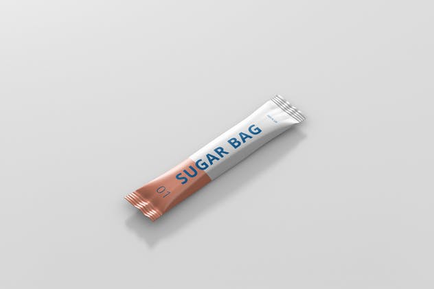 高分辨率食糖小袋包装样机 Sugar Bag Mockup插图(5)