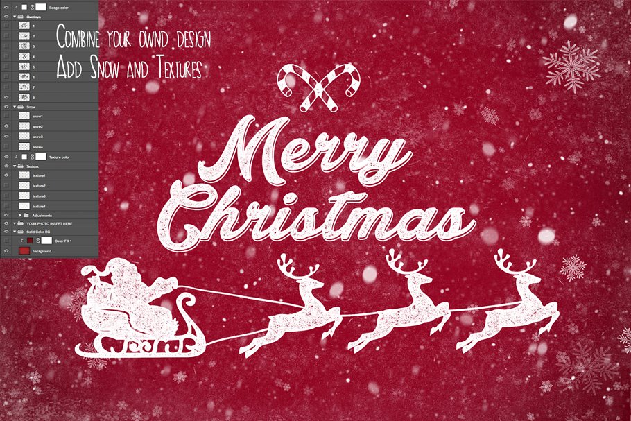 圣诞节主题元素叠层素材 Christmas Photo Overlays (PNG)插图(1)