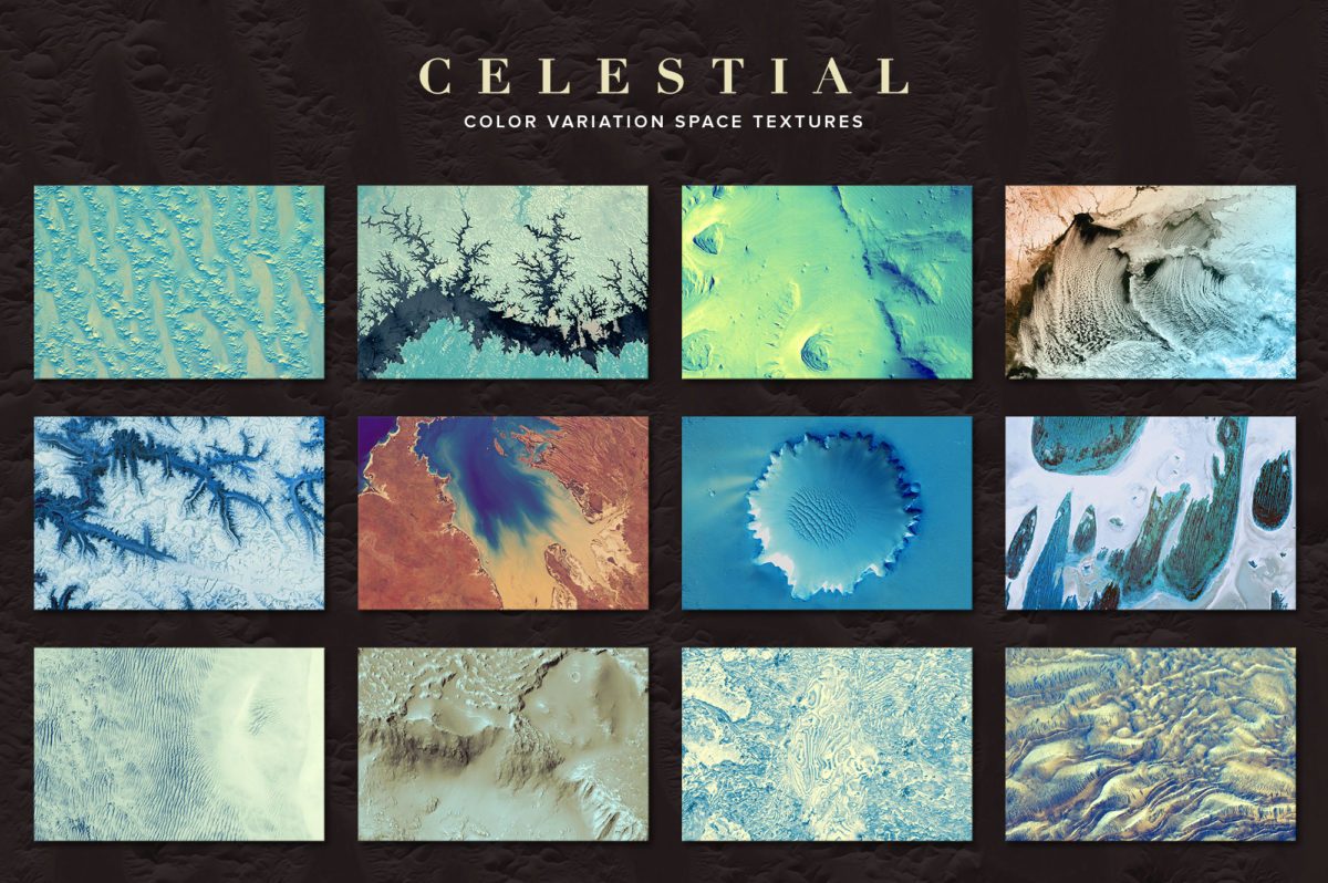 创意抽象纹理系列：外星球表面抽象纹理&笔刷 Celestial插图(6)