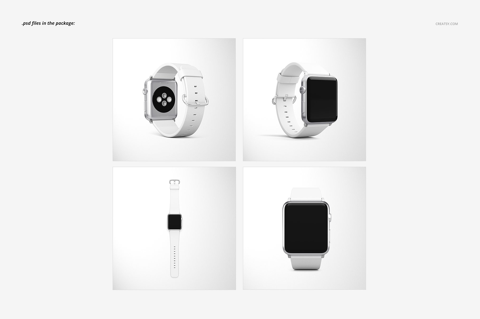 素材库下午茶：高品质的Apple Watch表带展示模型Mockup下载 1.27 GB[psd]插图(2)