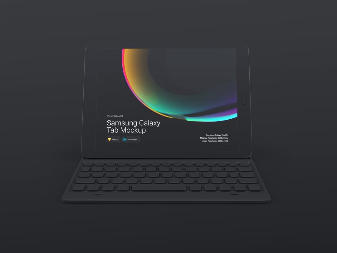 超级主流桌面&移动设备样机系列：Samsung Galaxy Tab  三星智能平板样机 [兼容PS,Sketch;共3.77GB]插图(7)