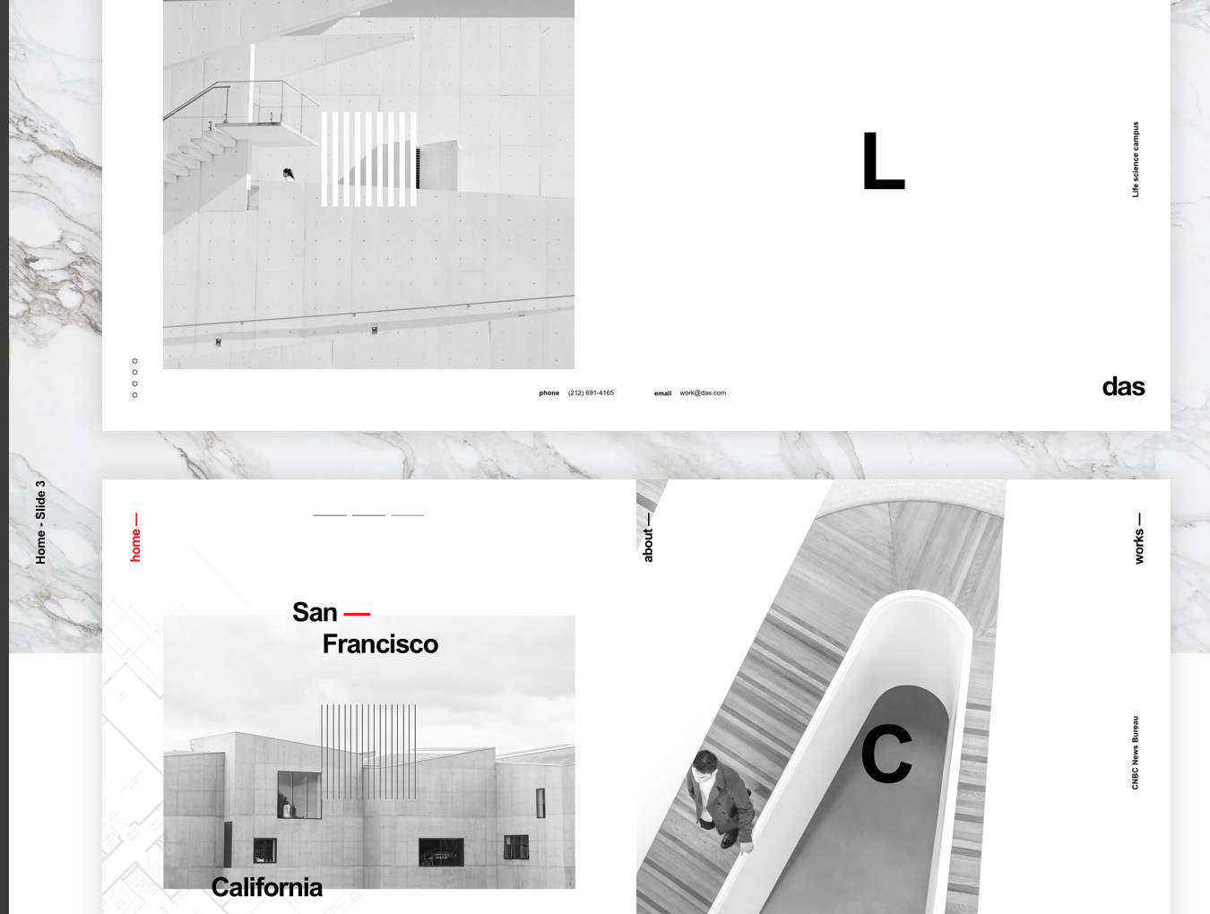 现代建筑艺术感的个性网页主题模版下载[for Sketch]插图(3)