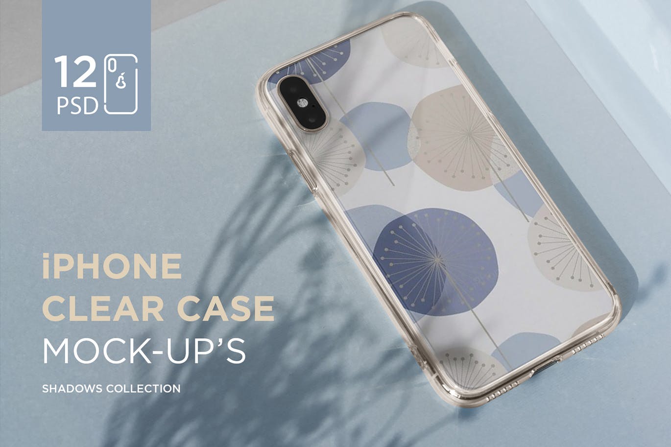 iPhone手机透明保护壳外观设计样机模板 iPhone Clear Case Mock-Up’s插图