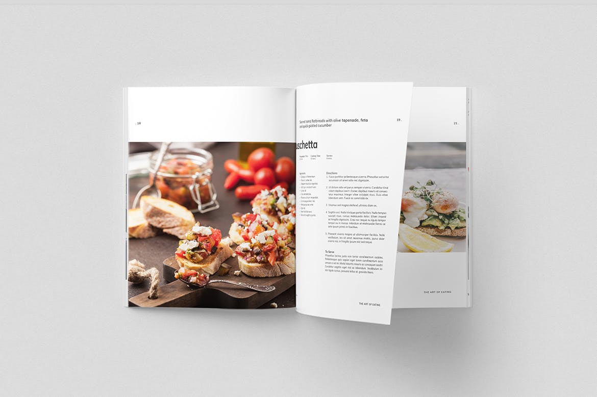 菜谱菜单图书/美食杂志版式设计模板 Cookbook插图(8)