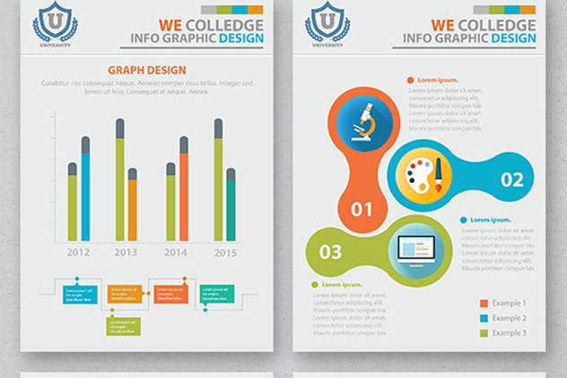 17页教育培训行业信息图表设计模板 Education Infographic 17 Pages Design插图(4)