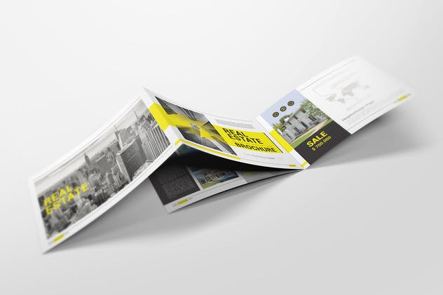 A4双折页宣传册样机模板V2 A4 Bifold Brochure Mockups 02插图(6)
