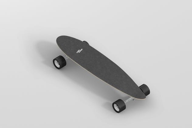 长滑板手绘图案设计样机模板 Skateboard Longboard Mockup插图(10)