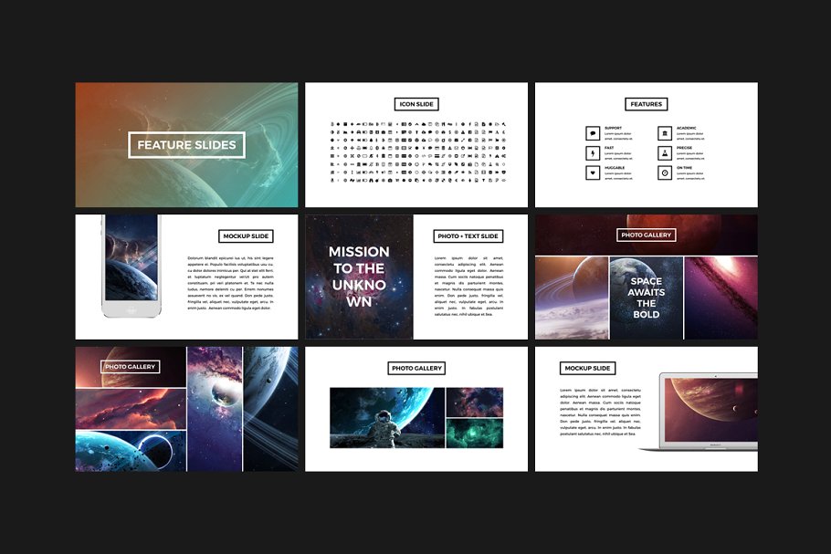 适合大量照片演示的创意 PPT 幻灯片模板 Neptune – Creative Presentation插图(4)