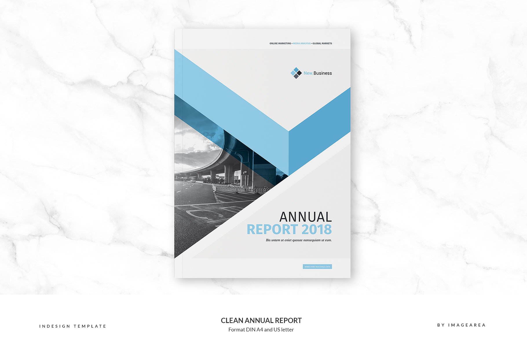 简洁专业的年报模板 Clean Annual Report插图