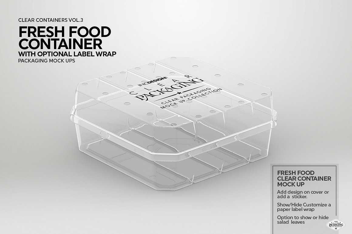 清新的新鲜食品容器样机展示模版mockups插图(4)