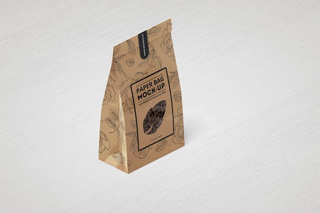 面包/咖啡豆牛皮纸袋包装样机模板 Paper Bag Mock-up插图(7)