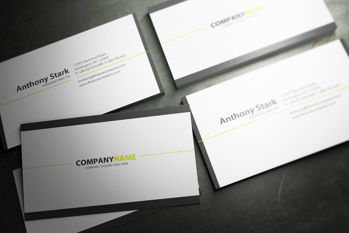 极简主义企业名片设计模板 Minimal Business Card Design插图