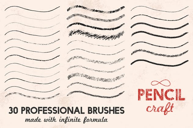 铅笔数码绘画AI画笔笔刷 Pencilcraft Brushes for Adobe Illustrator插图(5)