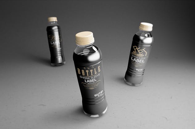 碳酸饮料瓶包装外观设计样机模板 PET Bottle/ Shrink Sleeve Label Mockup插图(10)