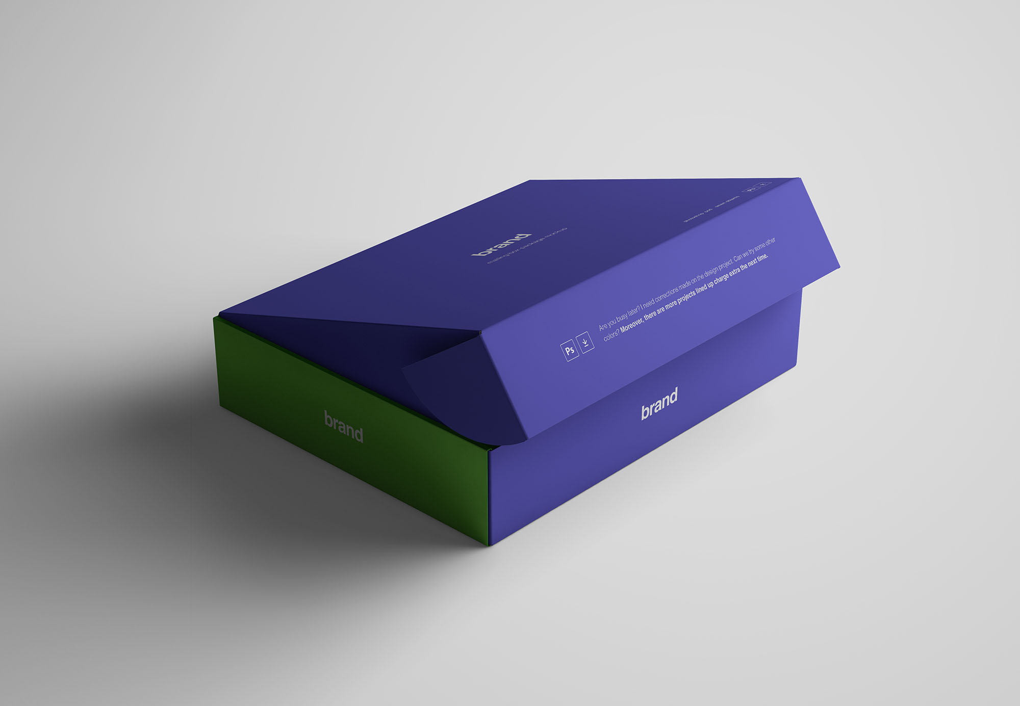 高级包装盒设计图样机模板 Advanced Package Box Mockup插图(4)