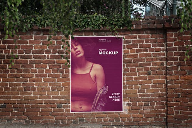 海报张贴效果样机模板 Poster Mockups插图(2)