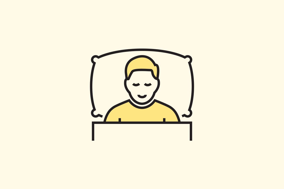 15枚睡眠主题矢量图标素材 15 Sleeping Icons插图(4)