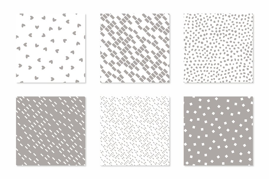 零散图形无缝图案纹理 Scattered Seamless Patterns插图(1)