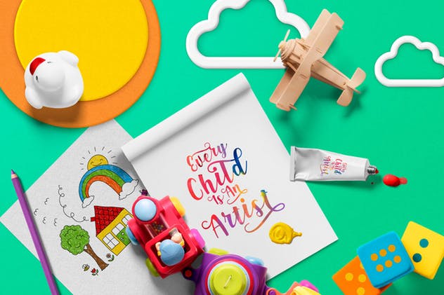 婴儿儿童玩具场景样机生成器 Custom Scene Creator – Baby Edition插图(1)