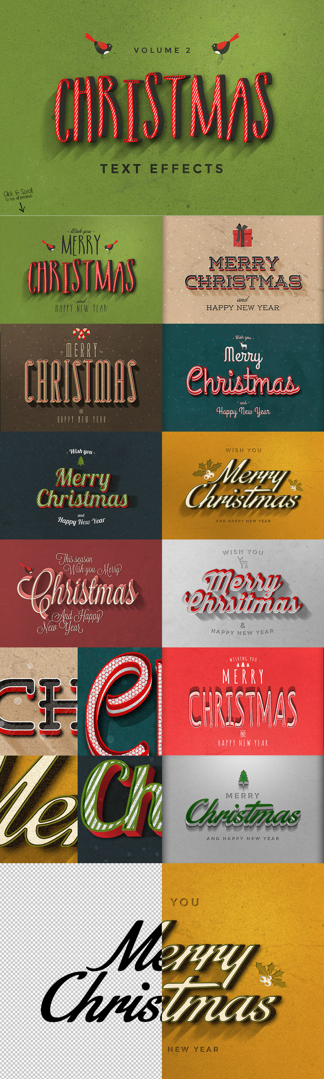 圣诞特典：400+圣诞主题设计素材包 Christmas Bundle 2016（2.35GB, AI, EPS, PSD 格式）插图(3)
