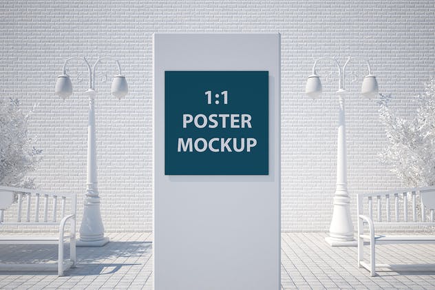街头海报广告牌展示样机 Street Poster Mockup插图(5)