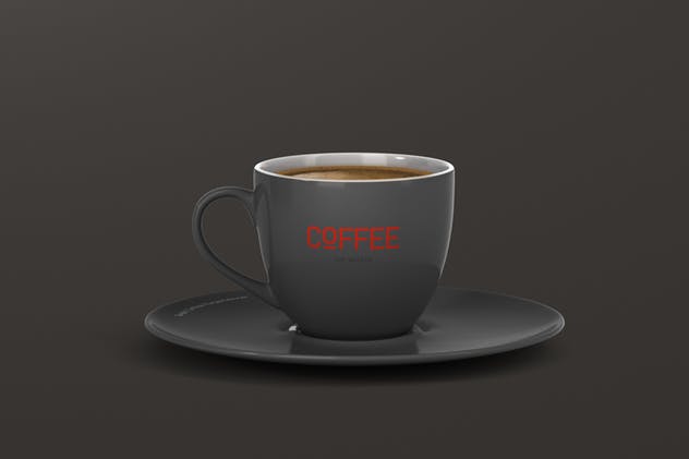 逼真咖啡杯马克杯样机模板 Coffee Cup Mockup插图(1)
