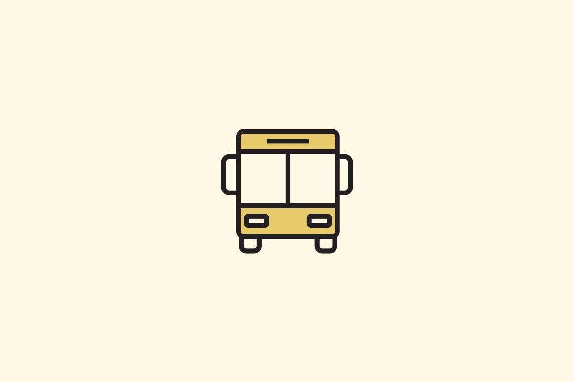 15枚公共交通工具矢量图标 15 Public Transport Icons插图(2)