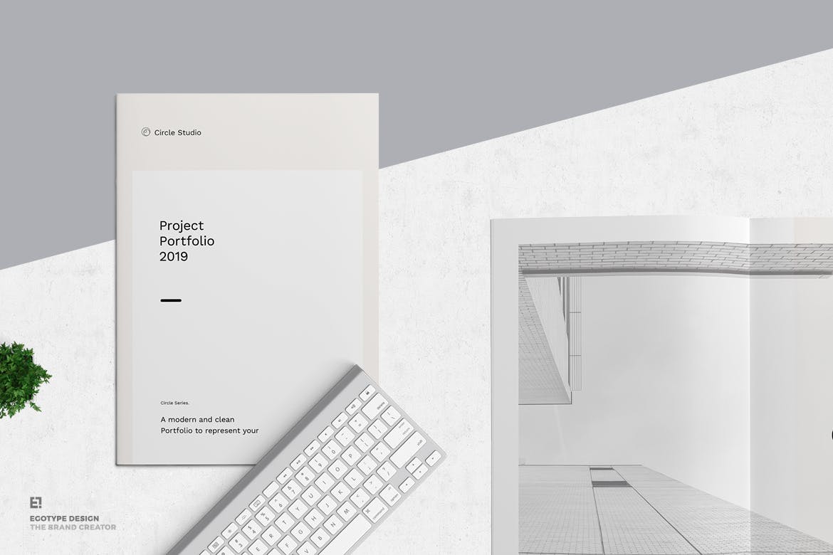 极简主义企业案例集画册设计模板 Portfolio插图(15)
