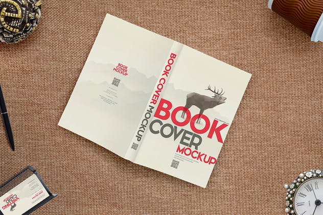 华丽的书籍封面样机模板 Gorgeous Book Cover Mockups插图(2)