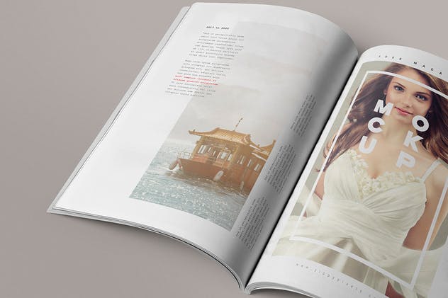 7款杂志排版设计展示样机模板 7 Magazine Mockups插图(1)