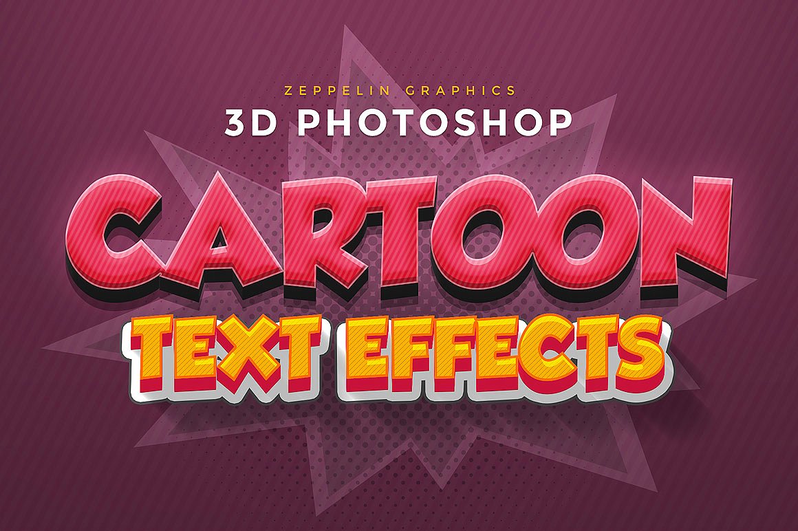 亿图网易图库下午茶：150款3D文字效果的PS图层样式 150 3D Text Effects for Photoshop–2.61 GB插图(17)