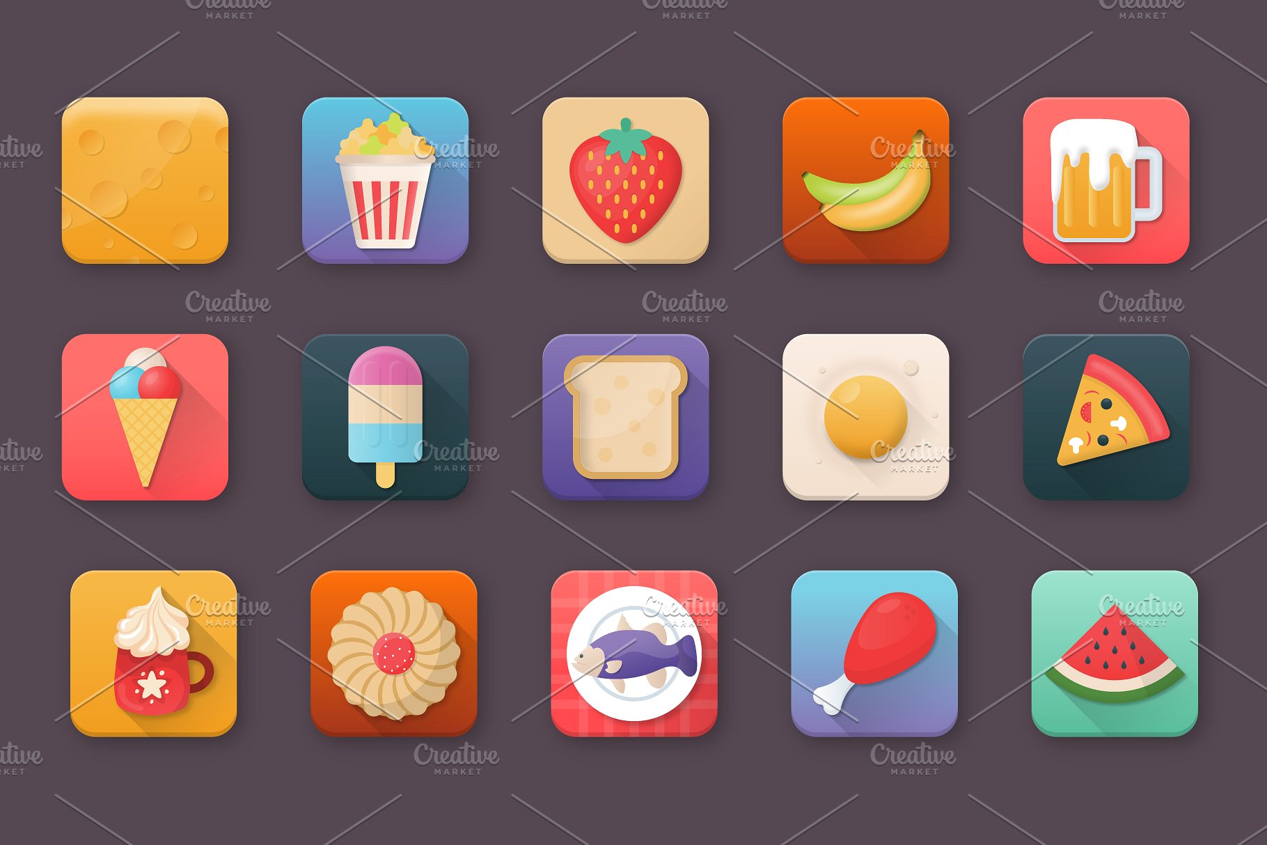60款创意食品饮料app图标 60 Food and Drinks App Icons插图(3)