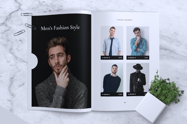 极简主义时尚服饰品牌产品手册INDD模板 KOLASE Minimal Fashion Lookbook插图(11)
