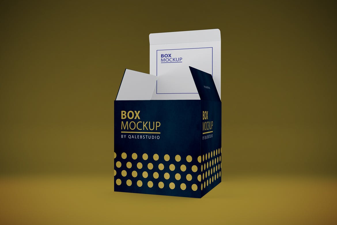 产品包装箱子外观设计多角度预览样机 Box MockUp插图(2)