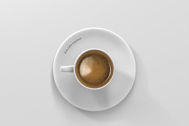 卡布奇诺浓品牌咖啡杯样机 Espresso Cup Mockup插图(3)